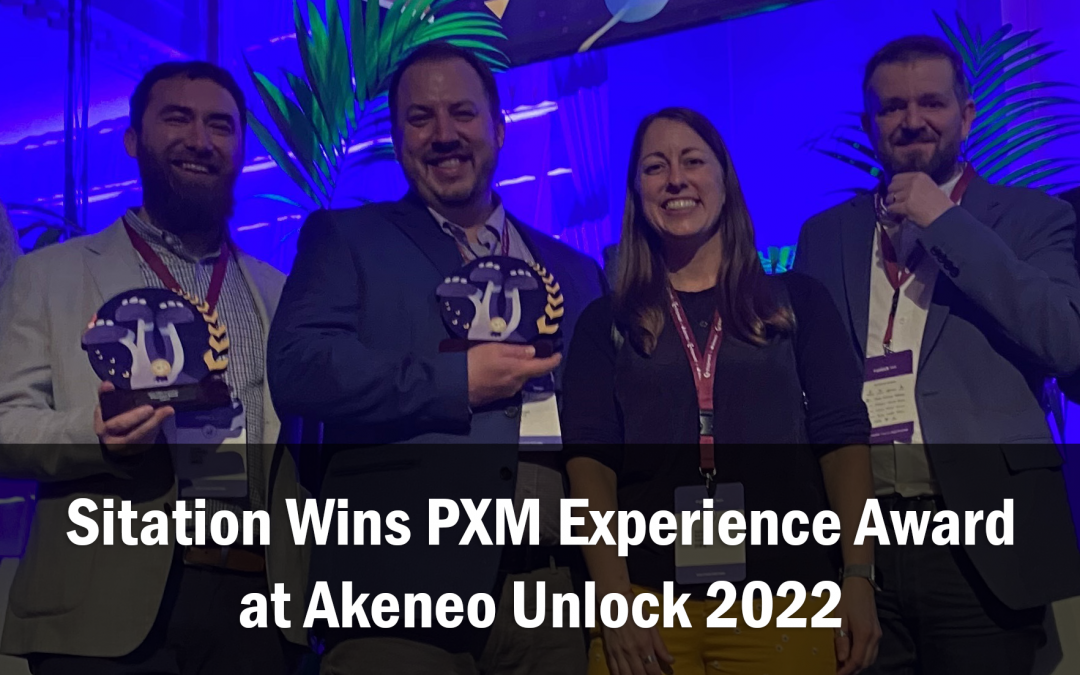 Sitation Wins Experience Award at the Akeneo Unlock 2022 PXM Champions Awards