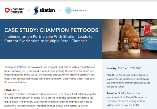 CASE STUDY: Sitation and Champion Petfoods Partner for Retail Channel Expansion